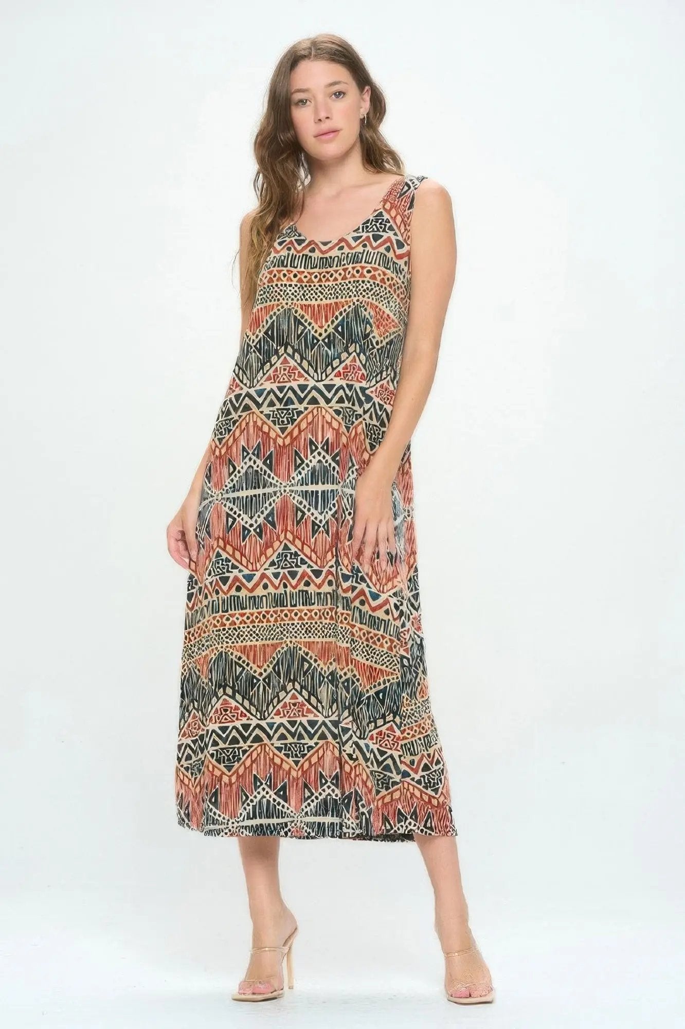 Sleeveless And Soft Round-neckline Long - DressAffection