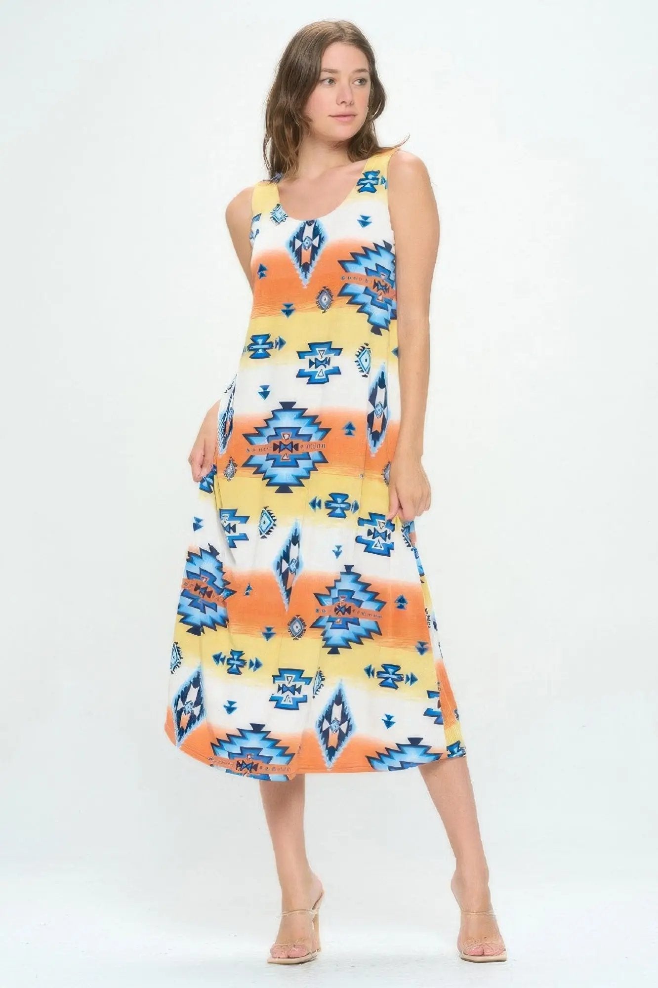 Sleeveless And Soft Round-neckline Long - DressAffection