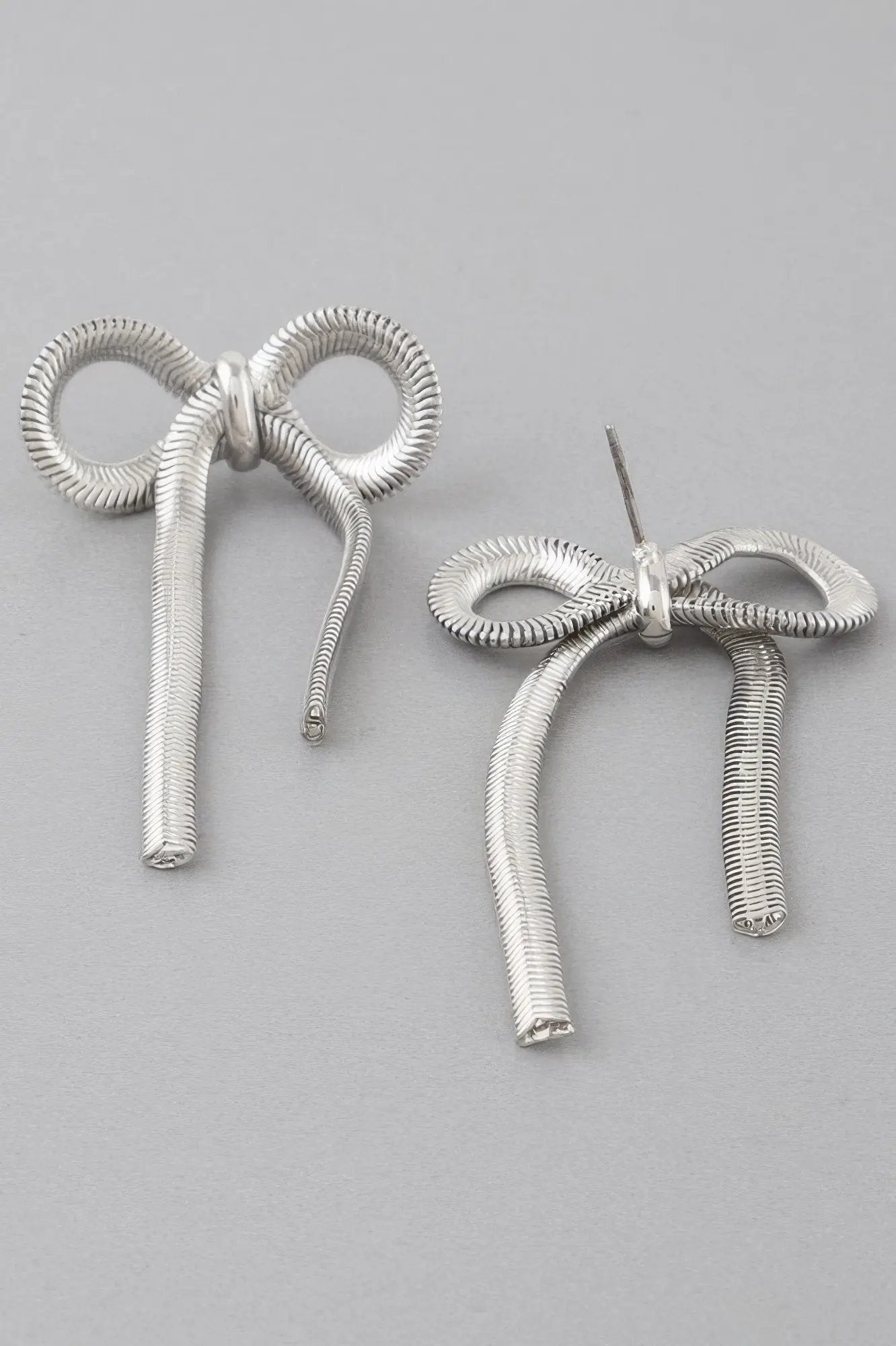 Snake Chain Ribbon Earrings - DressAffection