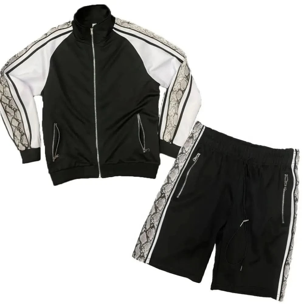 Snake Side Shorts Track Set - DressAffection