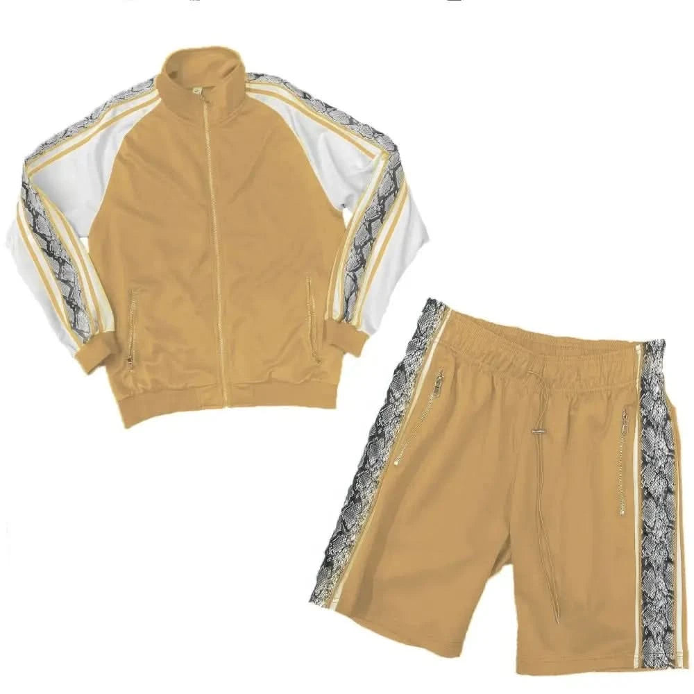 Snake Side Shorts Track Set - DressAffection