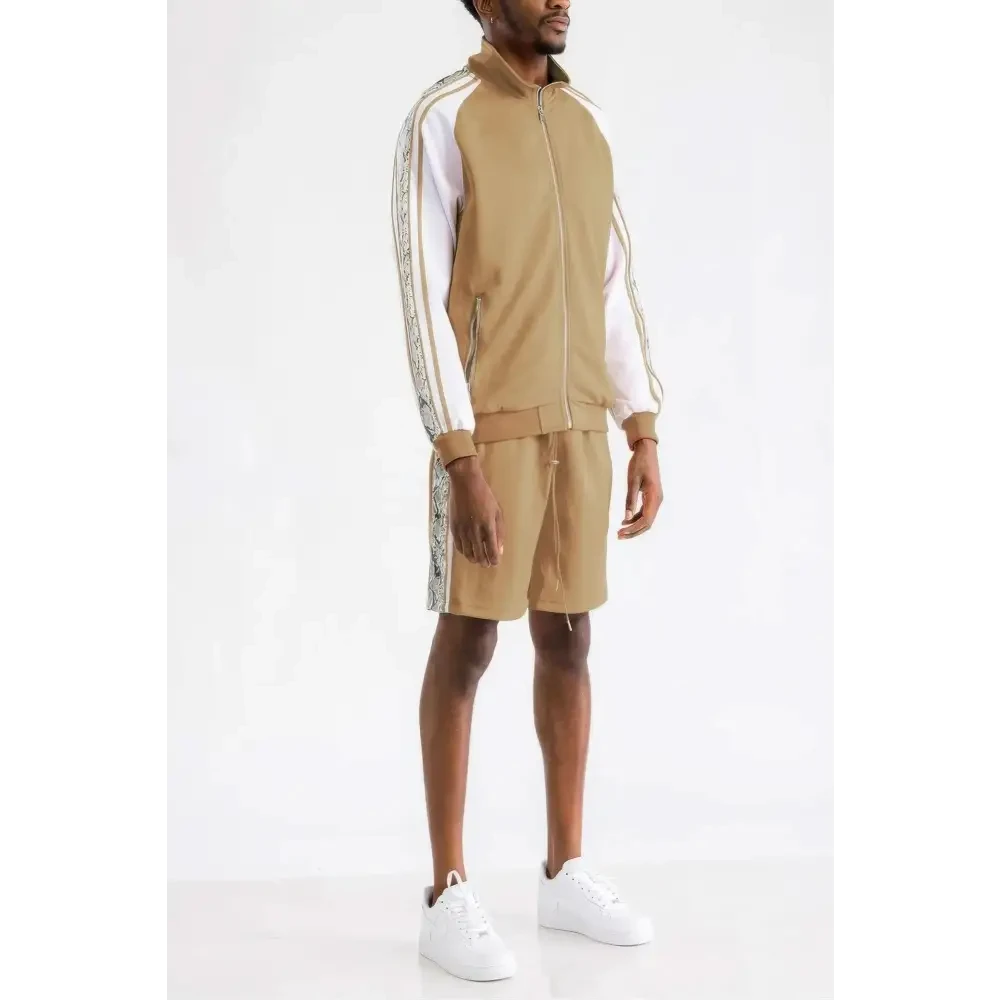 Snake Side Shorts Track Set - DressAffection