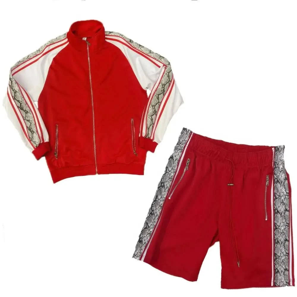 Snake Side Shorts Track Set - DressAffection
