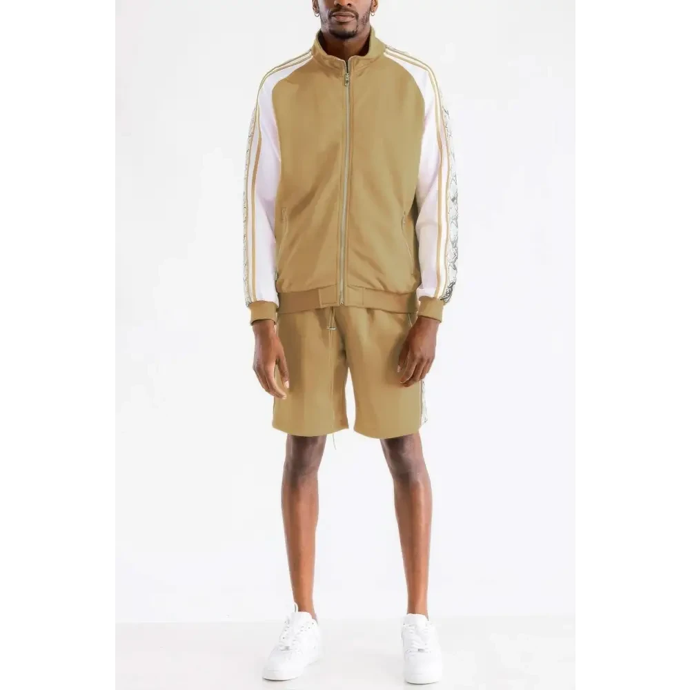 Snake Side Shorts Track Set - DressAffection