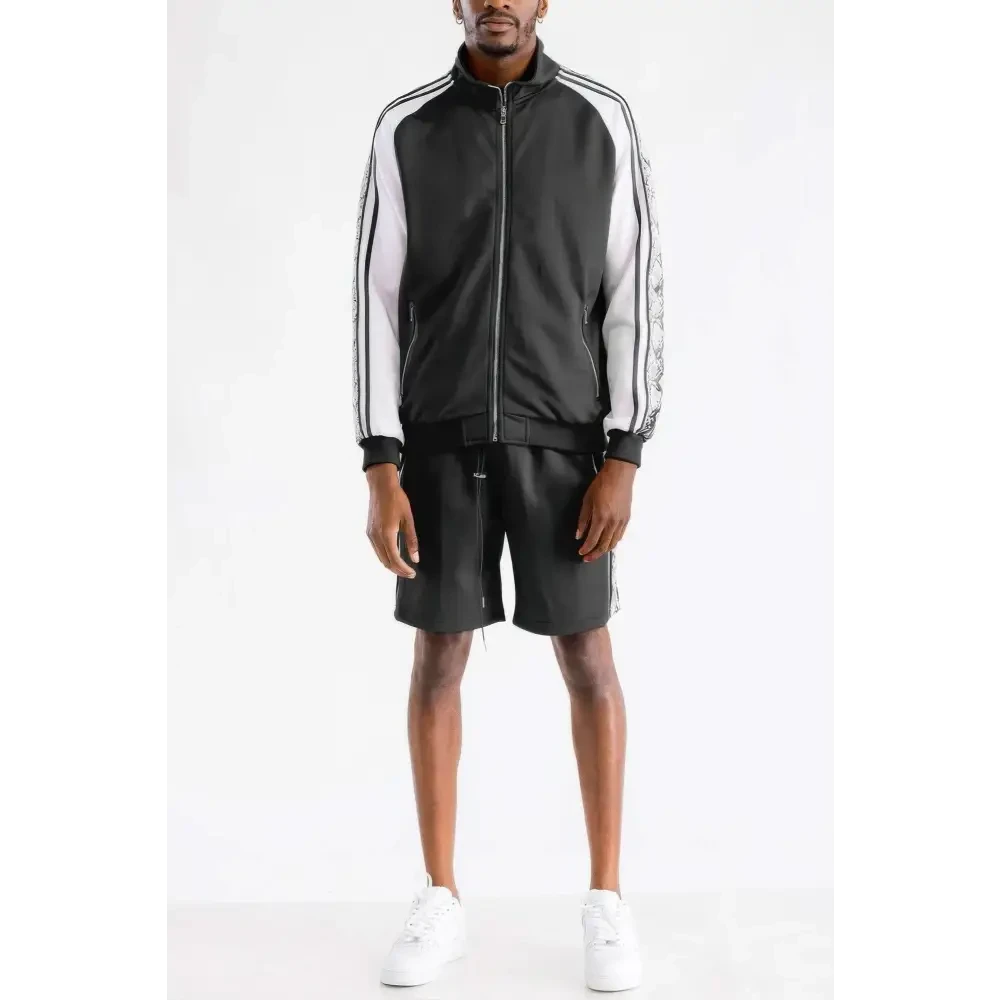 Snake Side Shorts Track Set - DressAffection