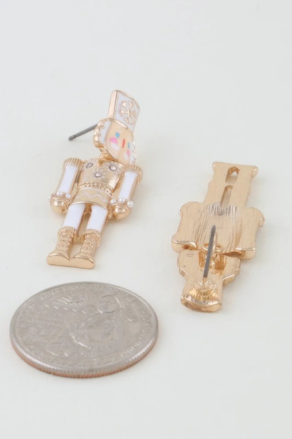 Snowflake Nutcracker Drop Earrings - DressAffection