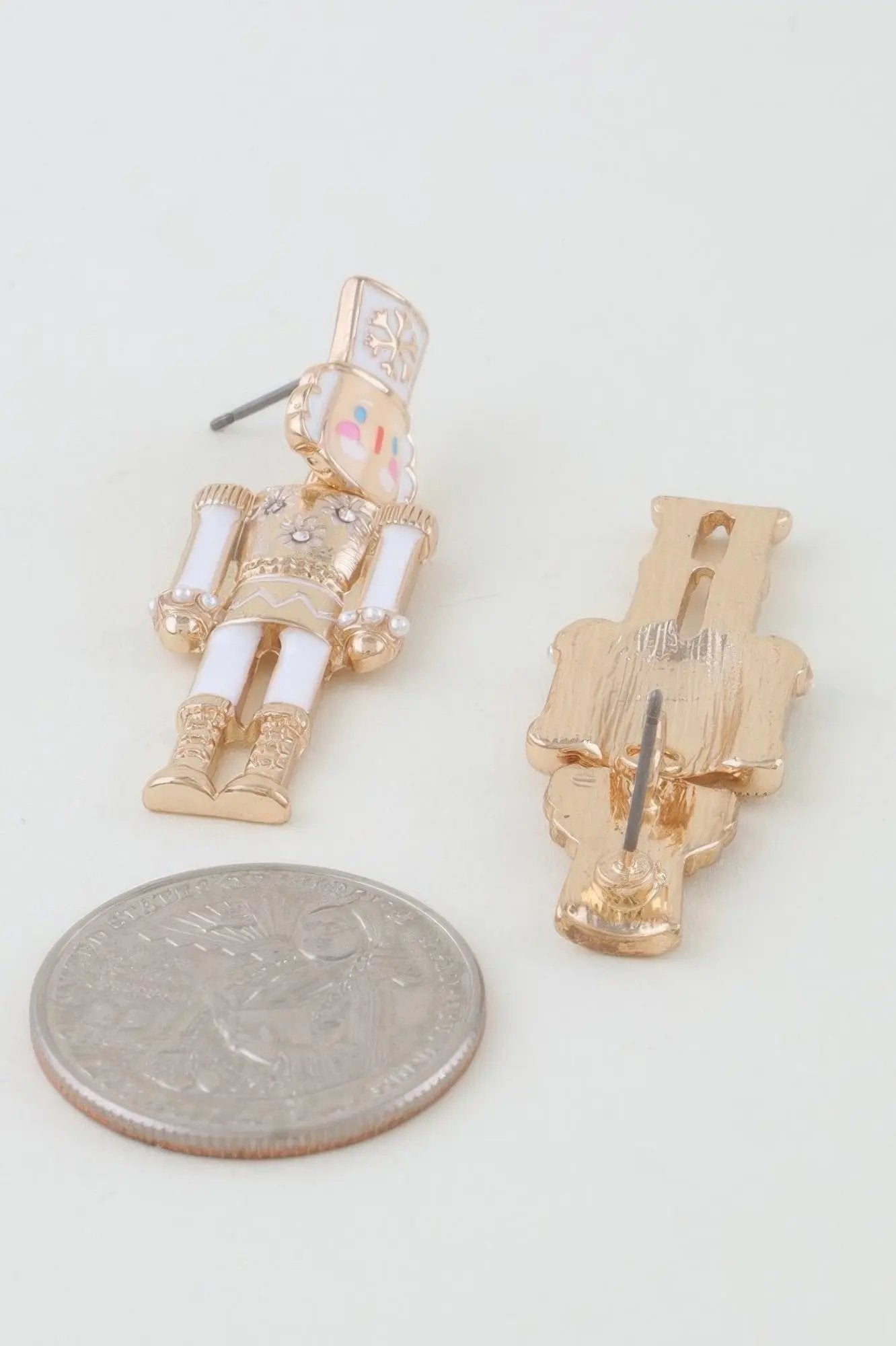 Snowflake Nutcracker Drop Earrings - DressAffection