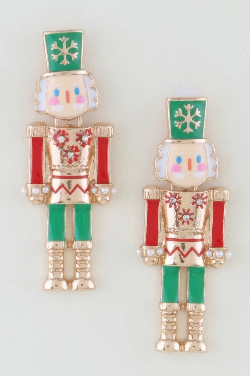 Snowflake Nutcracker Drop Earrings - DressAffection