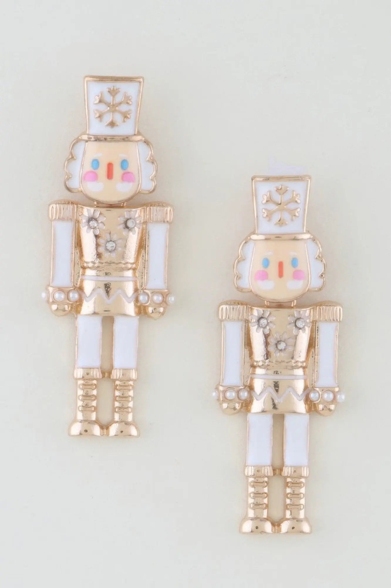 Snowflake Nutcracker Drop Earrings - DressAffection