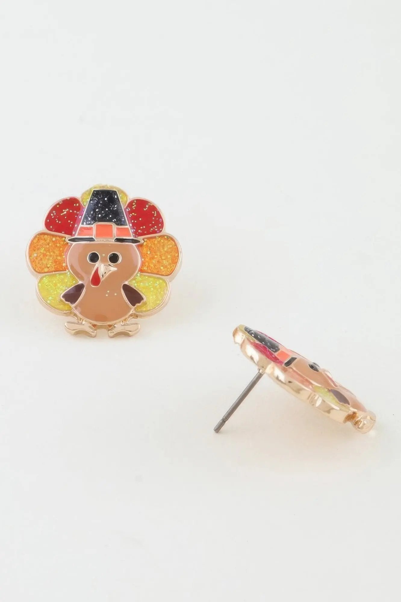 Thanksgiving Turkey Stud Earrings - DressAffection