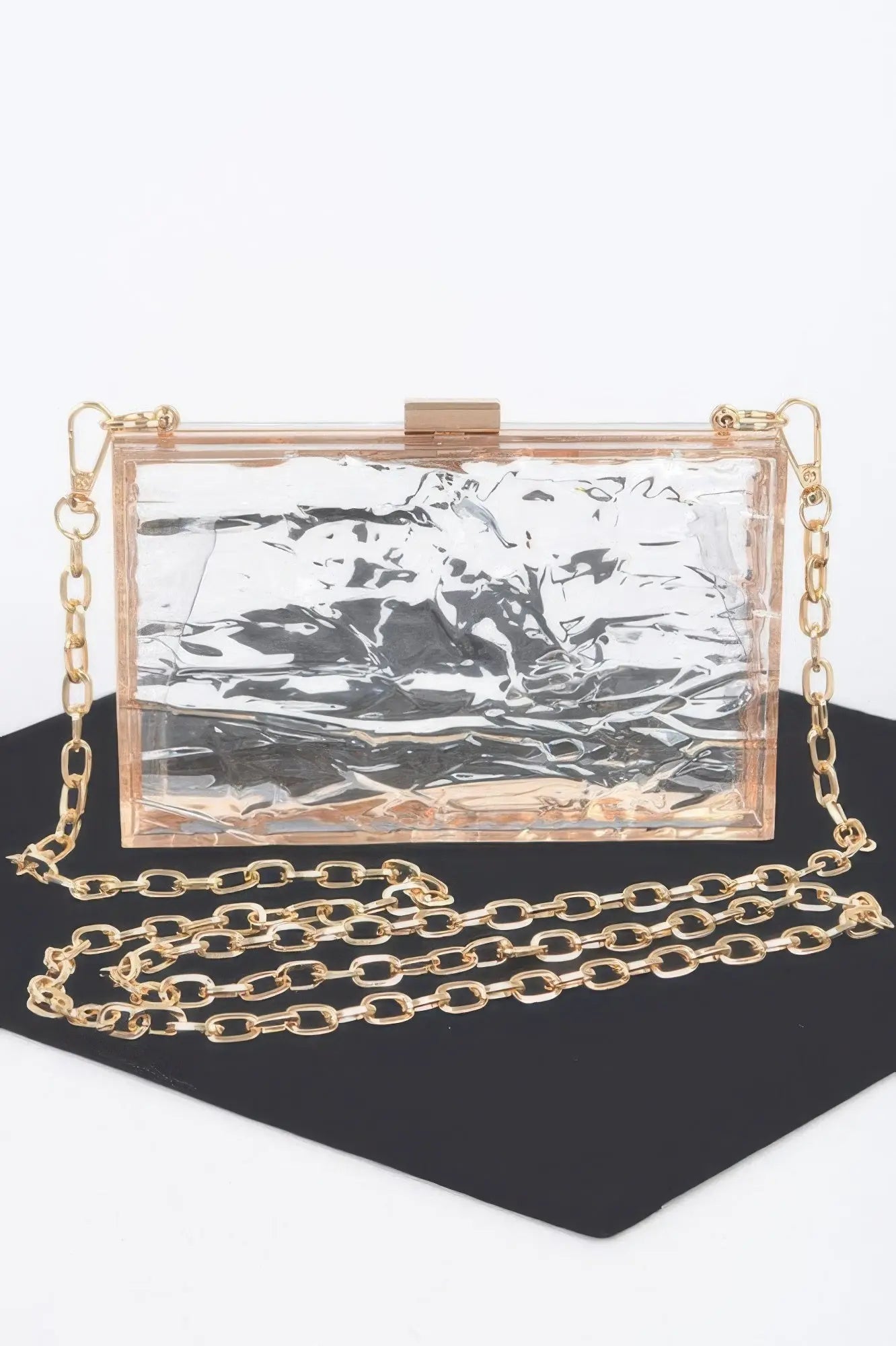 Transparent Plastic Case Clutch - DressAffection