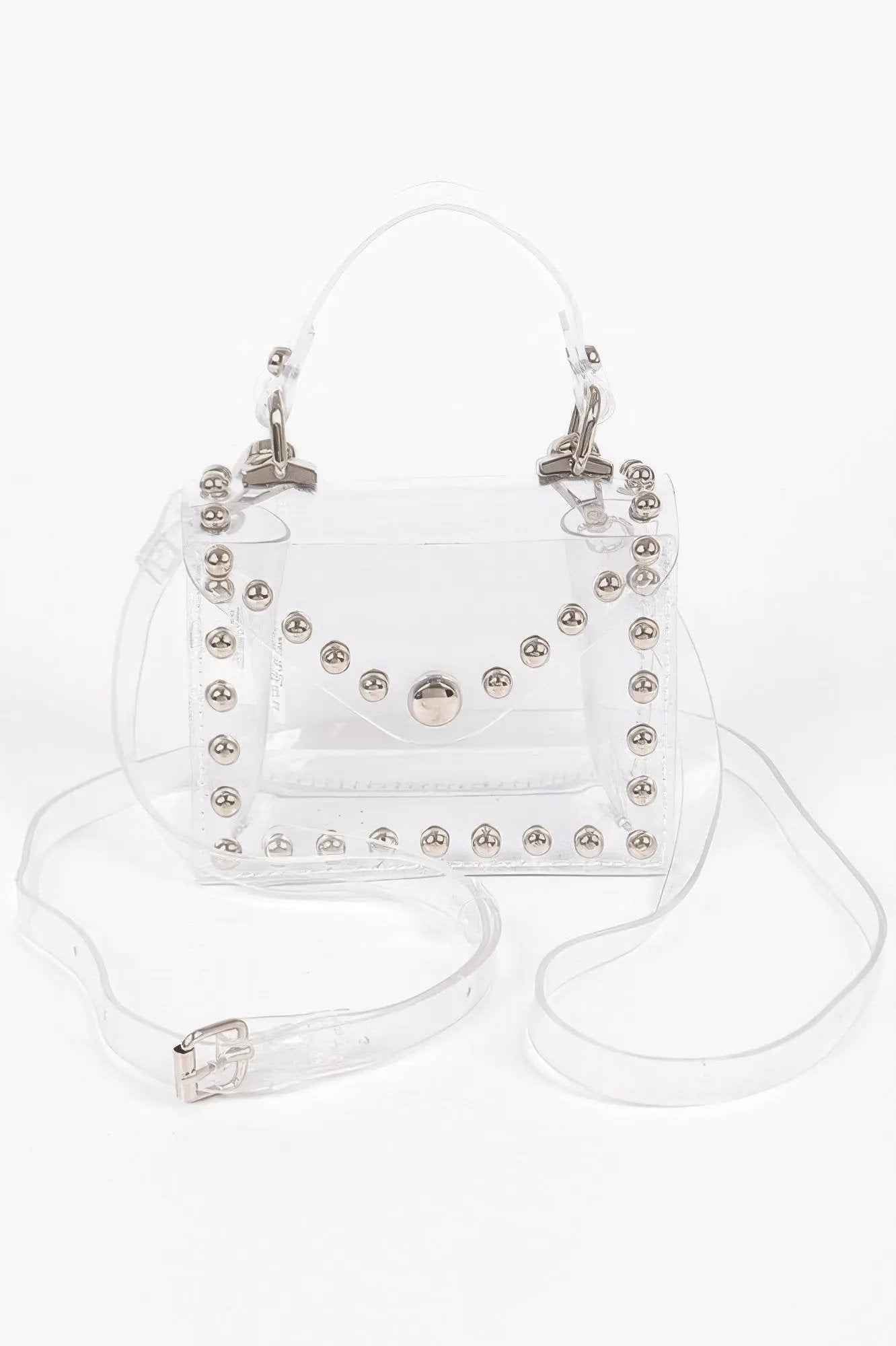 Transparent Studded Mini Bag