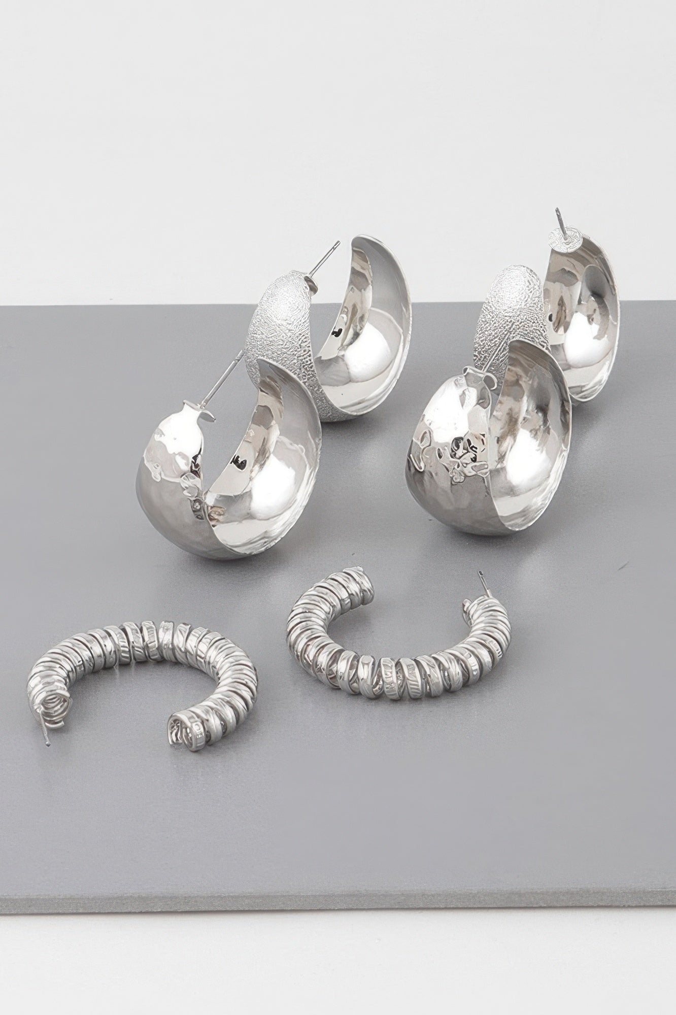 Triple Hoop Earrings Set - DressAffection