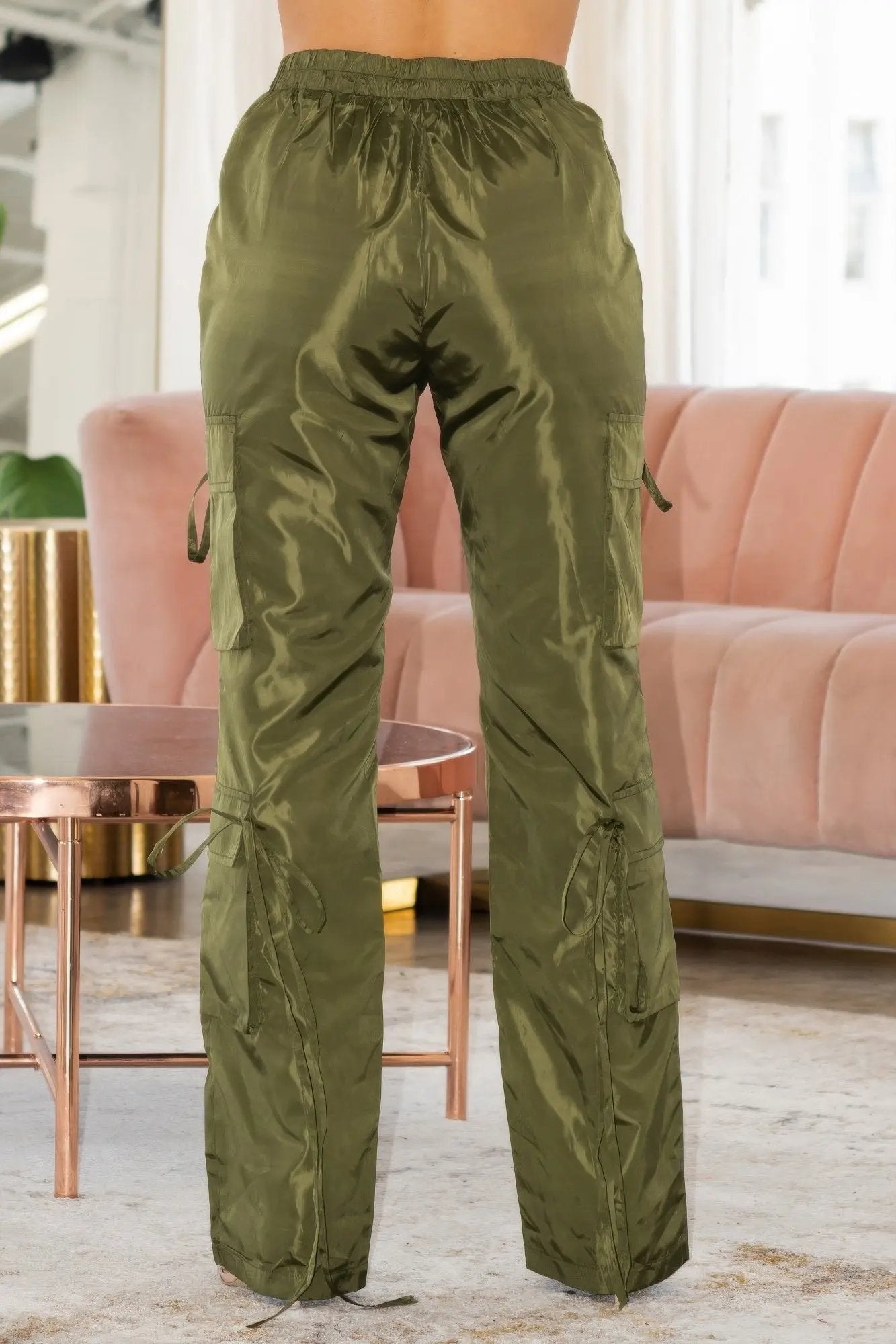 V Cut Cargo Pants - DressAffection