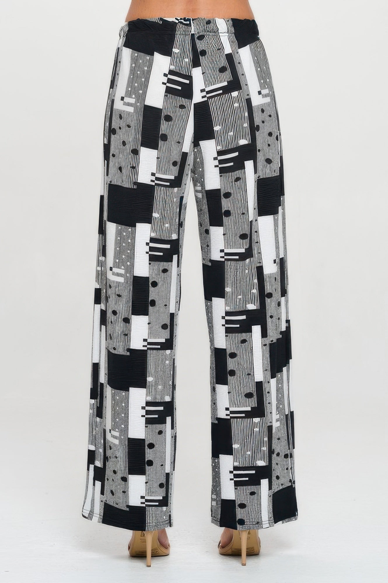 Venechia Pleated Wide Leg Pants - DressAffection