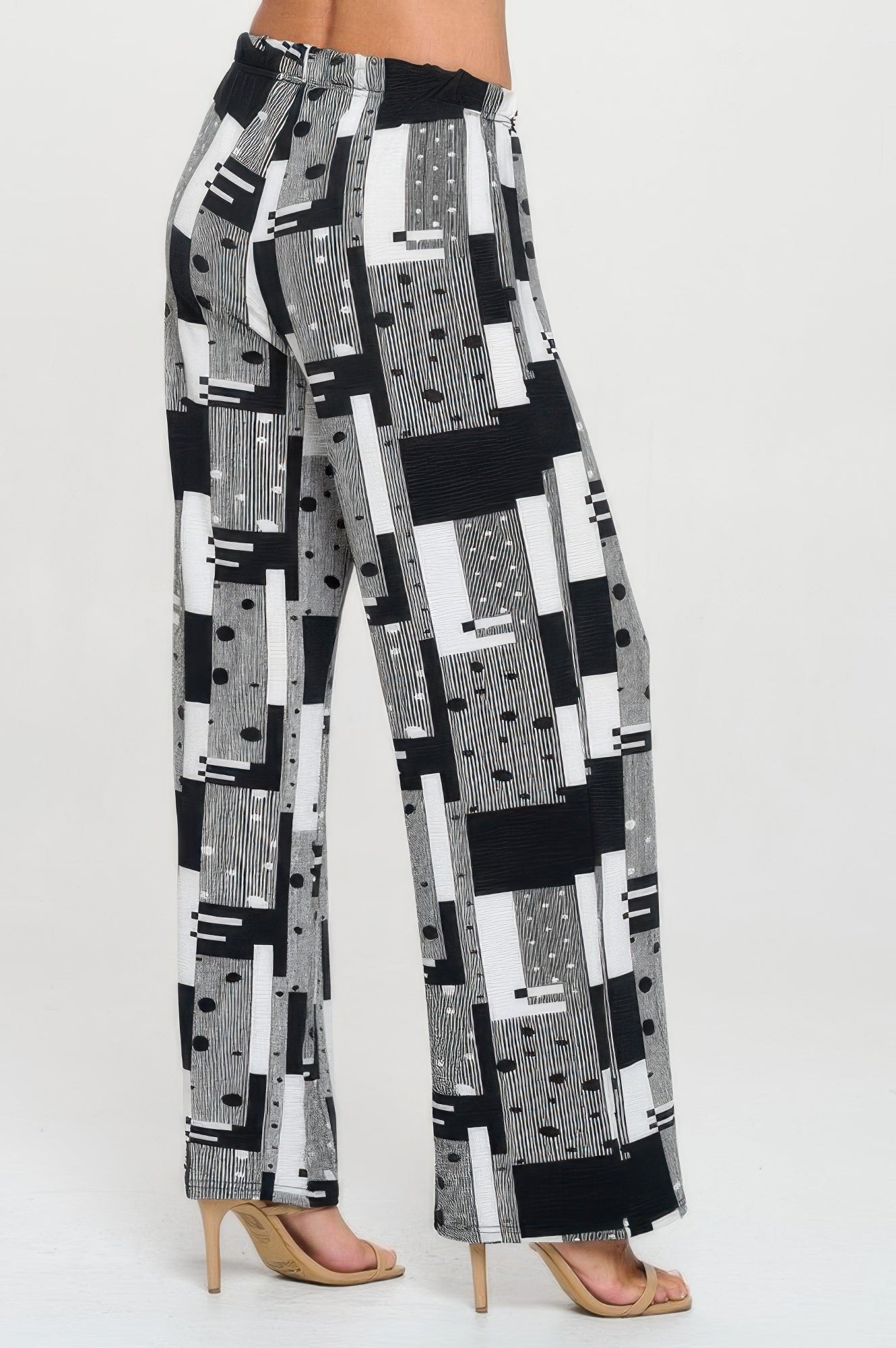 Venechia Pleated Wide Leg Pants - DressAffection