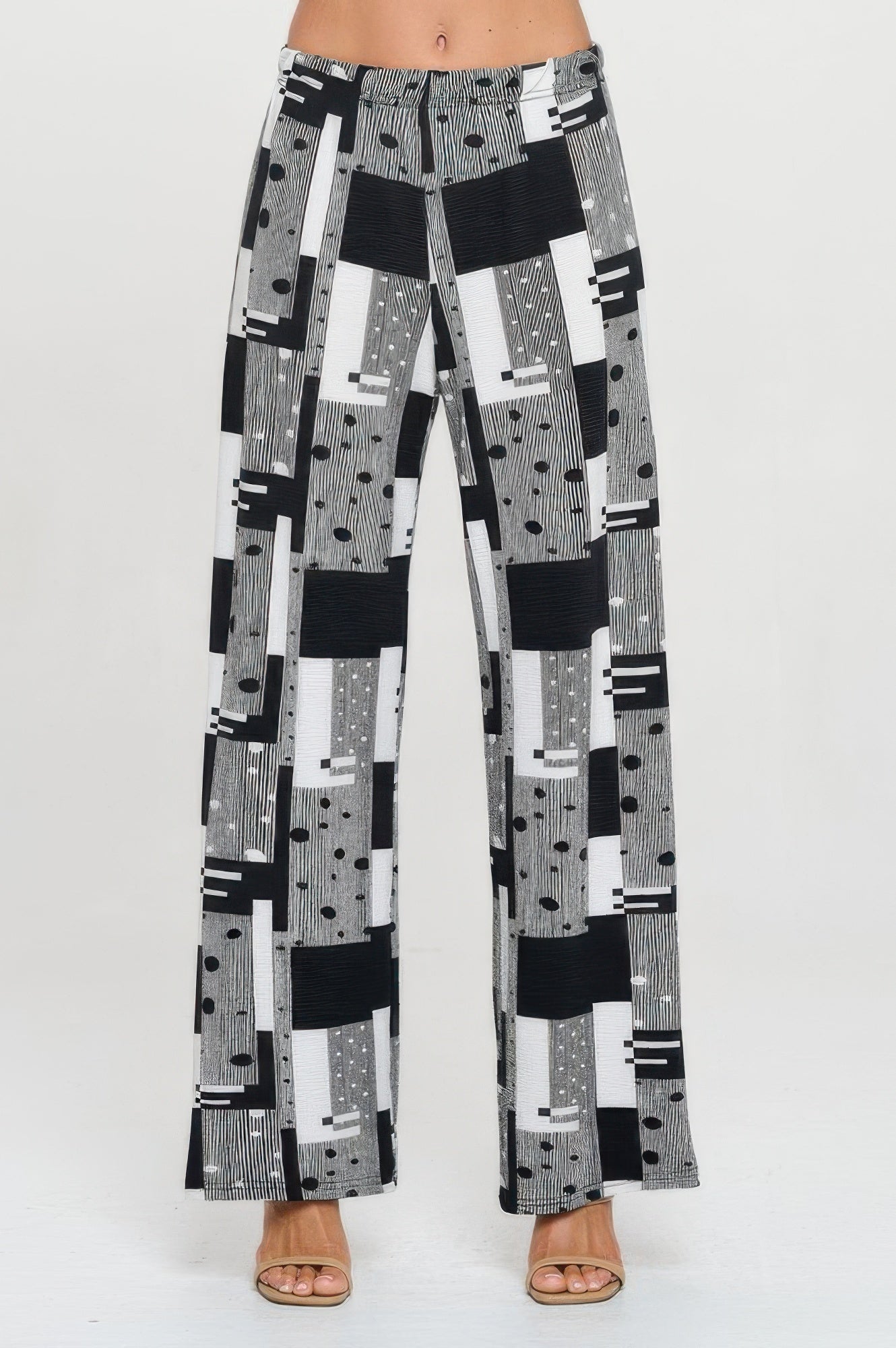 Venechia Pleated Wide Leg Pants - DressAffection