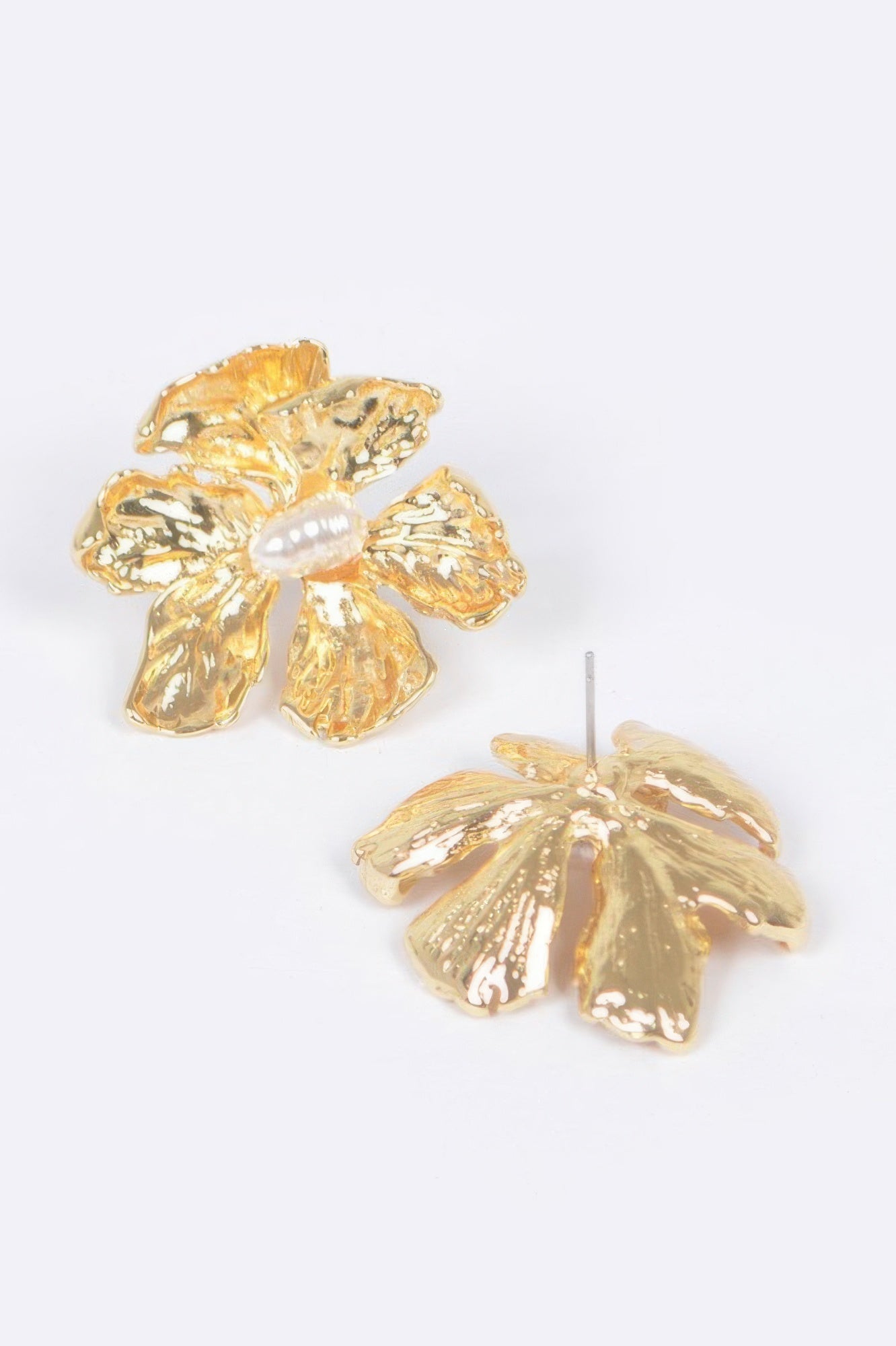 Vintage Metal Flower Earring - DressAffection