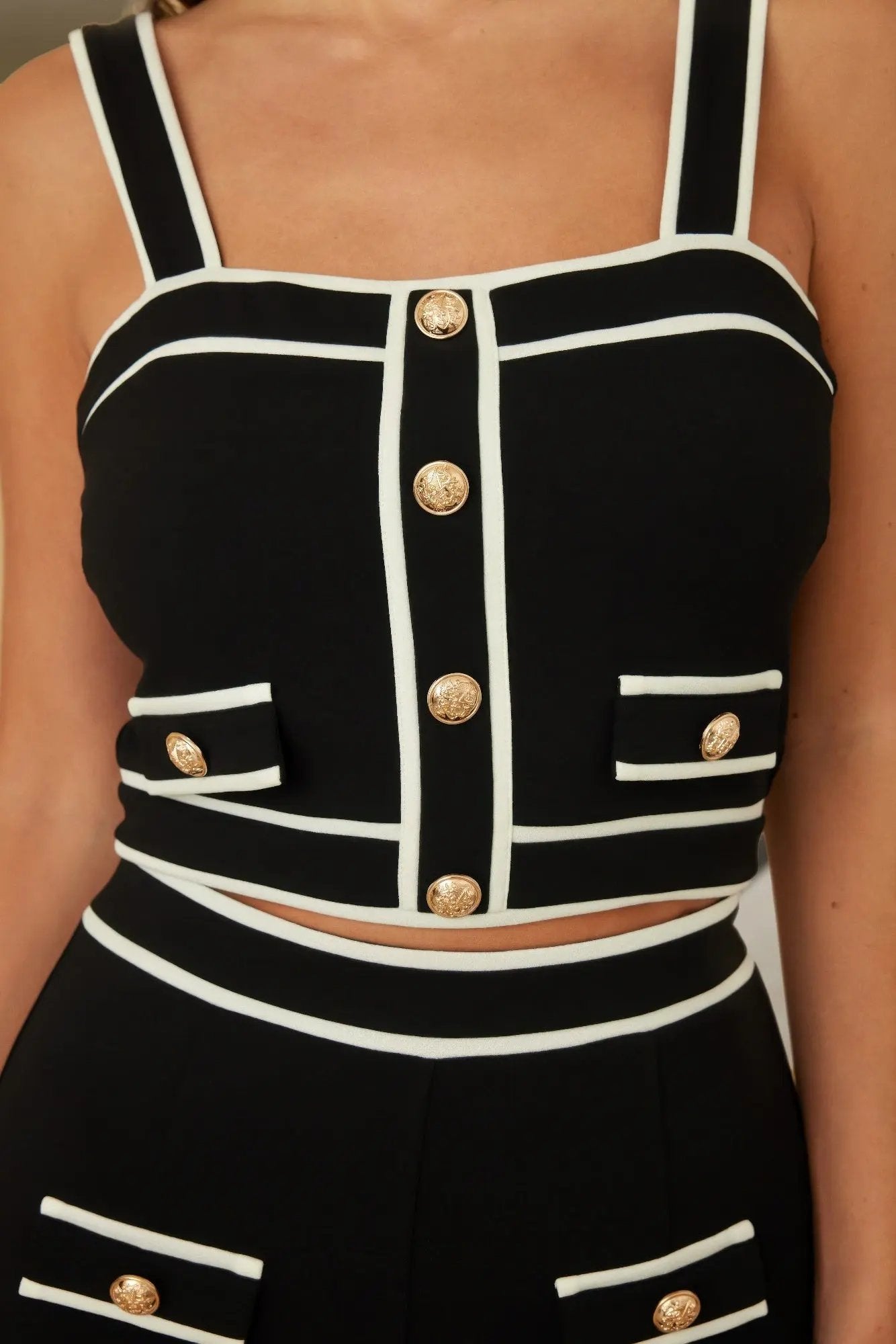 Women Contrast Two Piece Sets - DressAffection