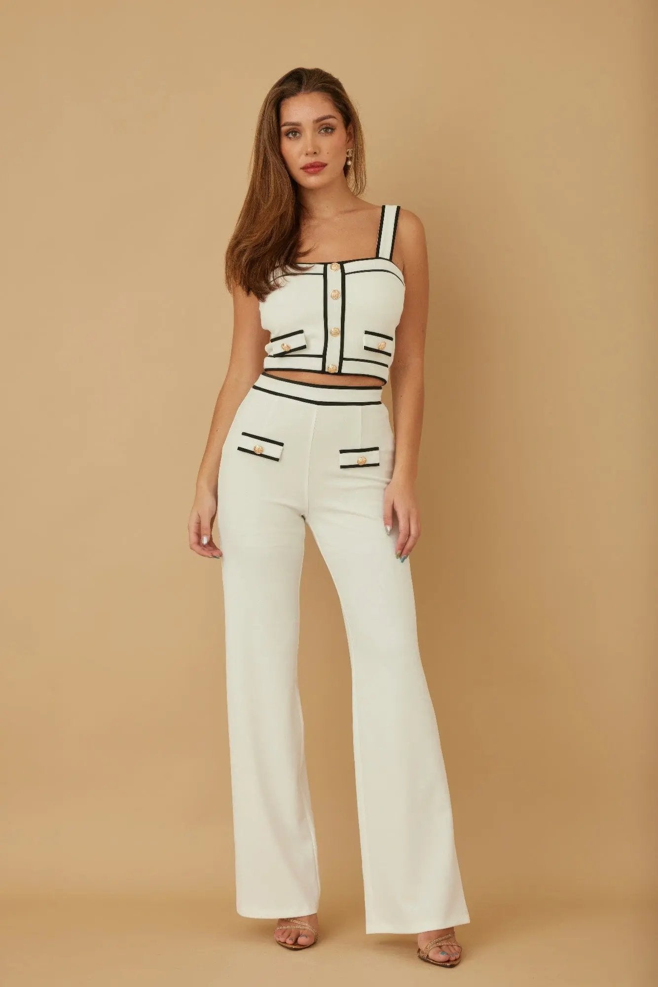 Women Contrast Two Piece Sets - DressAffection