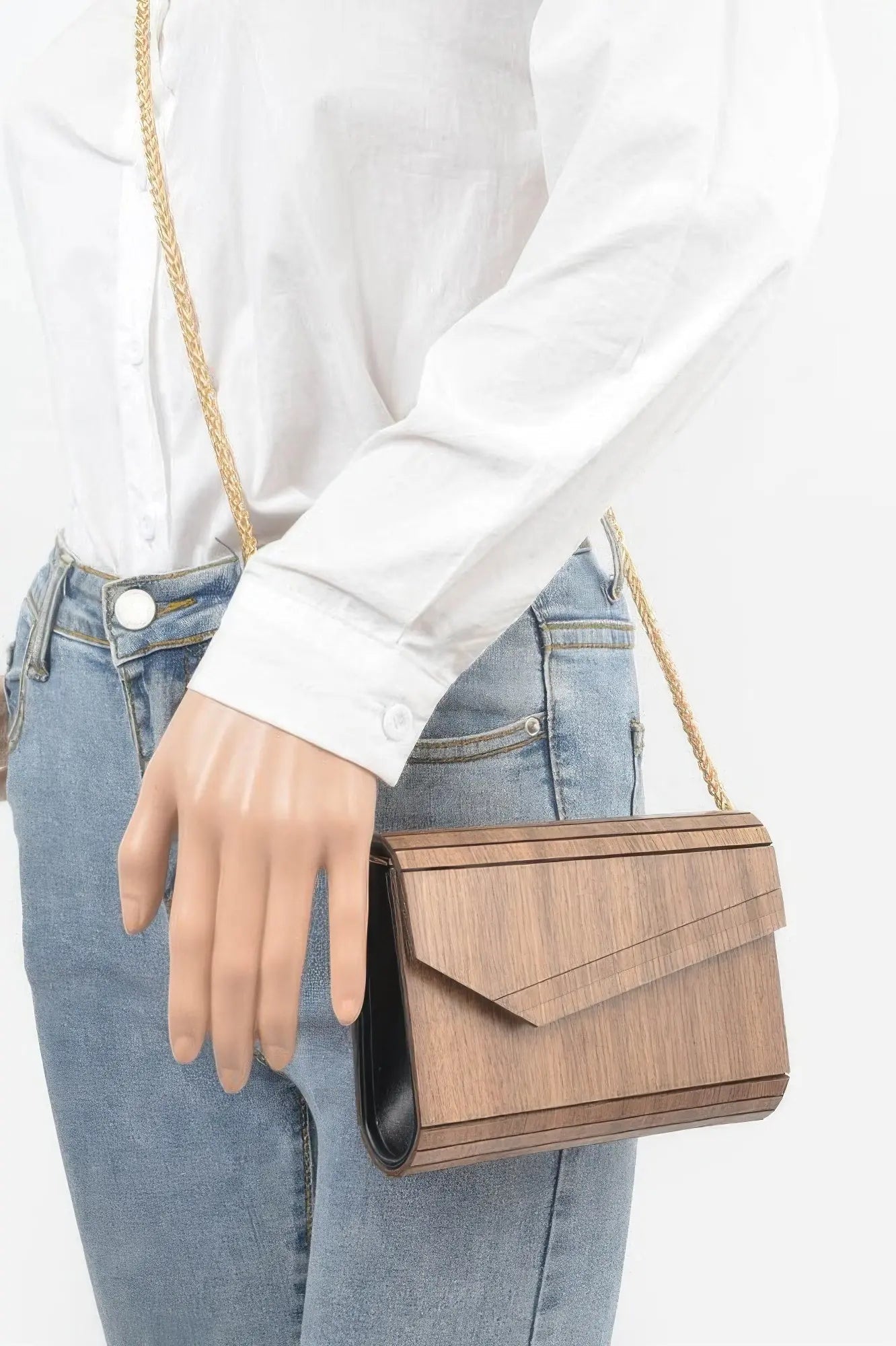 Wooden Clutch - DressAffection