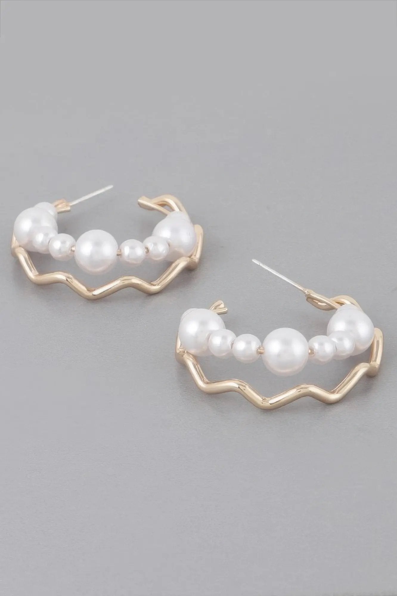 Zig 2as Faux Pearl Earrings - DressAffection